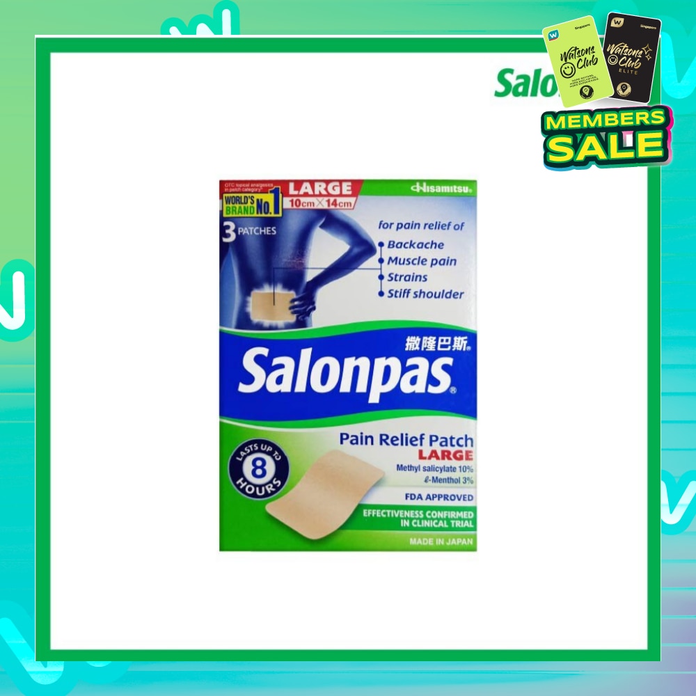 Pain Relief Patch Large 3s