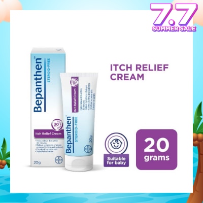 BEPANTHEN Itch Relief Cream (For Eczema-Prone Skin + Dermatologically Tested + Steroid-Free) 20g