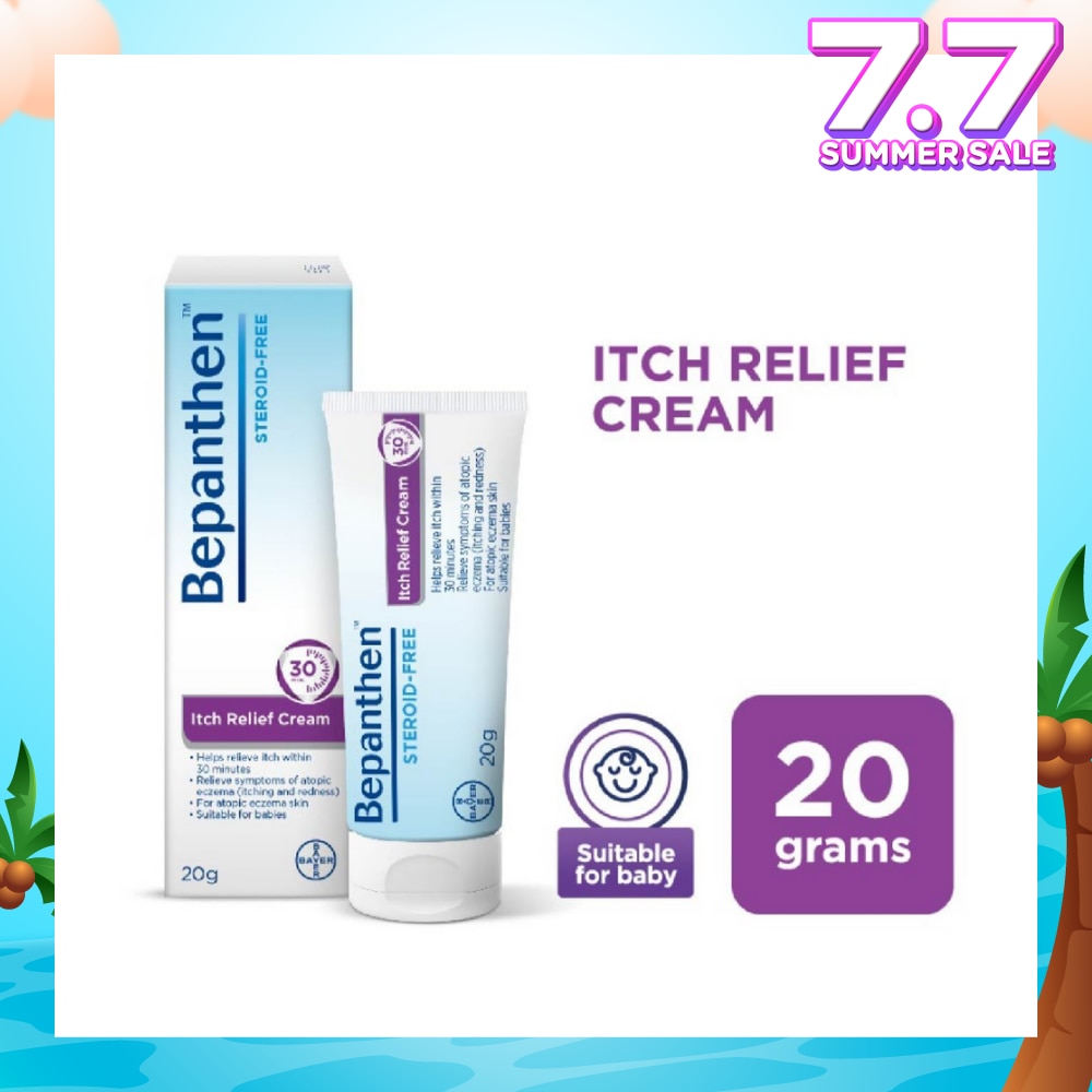 Itch Relief Cream (For Eczema-Prone Skin + Dermatologically Tested + Steroid-Free) 20g