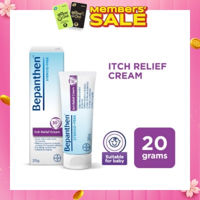 BEPANTHEN Itch Relief Cream (For Eczema-Prone Skin + Dermatologically Tested + Steroid-Free) 20g