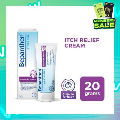 BEPANTHEN Itch Relief Cream (For Eczema-Prone Skin + Dermatologically Tested + Steroid-Free) 20g