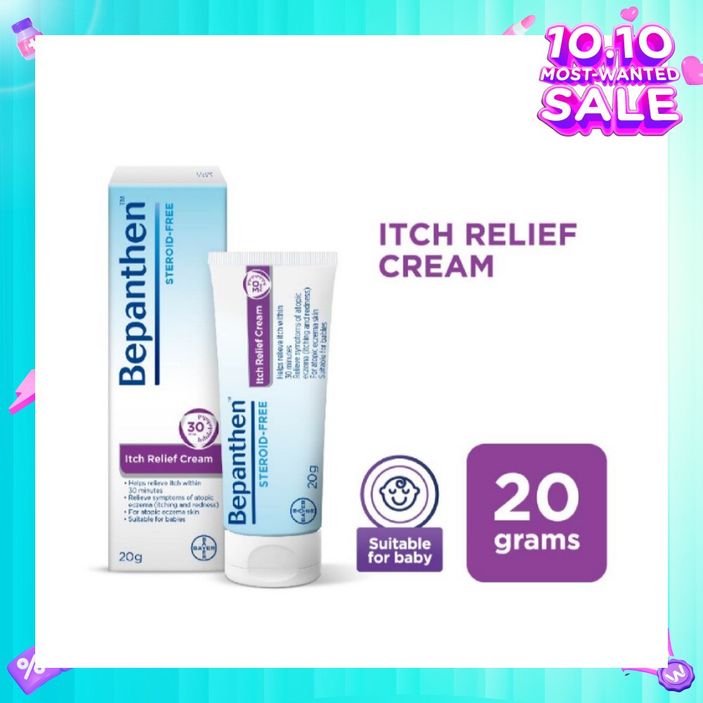 Itch Relief Cream (For Eczema-Prone Skin + Dermatologically Tested + Steroid-Free) 20g