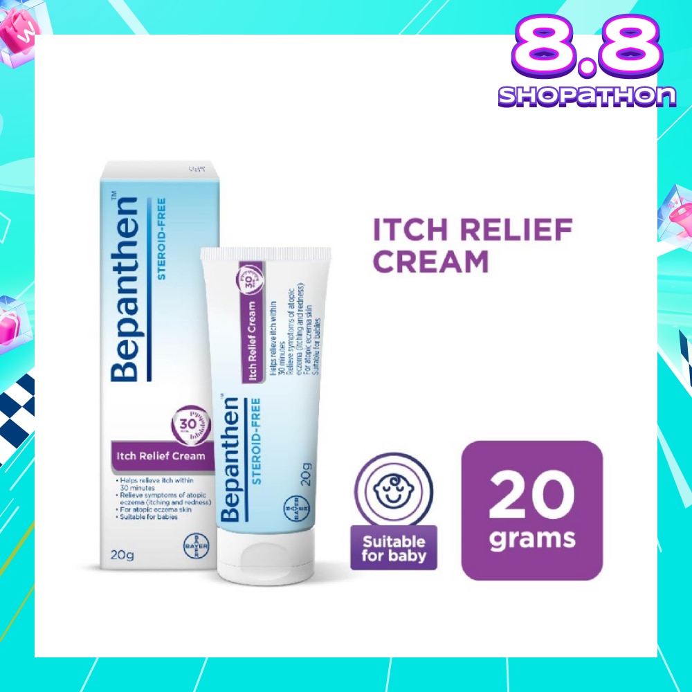 Itch Relief Cream (For Eczema-Prone Skin + Dermatologically Tested + Steroid-Free) 20g