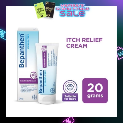 BEPANTHEN Itch Relief Cream (For Eczema-Prone Skin + Dermatologically Tested + Steroid-Free) 20g