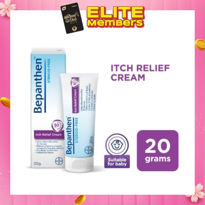 BEPANTHEN Itch Relief Cream (For Eczema-Prone Skin + Dermatologically Tested + Steroid-Free) 20g