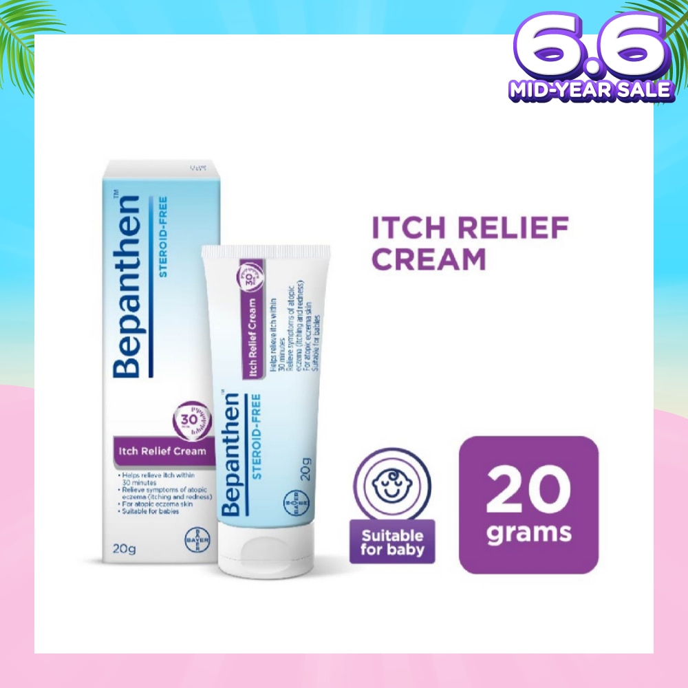 Itch Relief Cream (For Eczema-Prone Skin + Dermatologically Tested + Steroid-Free) 20g