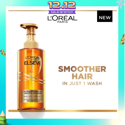 L'OREAL PARIS ELSEVE Extraordinary Oil Sublime Sleek Silicone Free Shampoo (For Dry & Frizzy Hair) 440ml