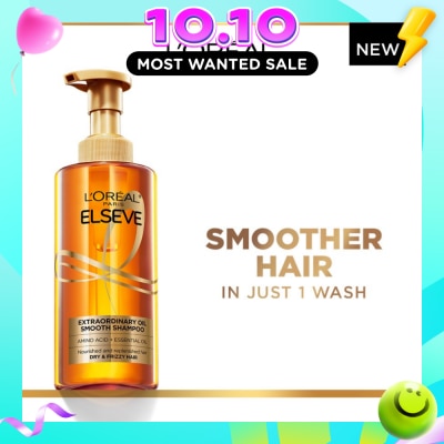 L'OREAL PARIS ELSEVE Extraordinary Oil Sublime Sleek Silicone Free Shampoo (For Dry & Frizzy Hair) 440ml image