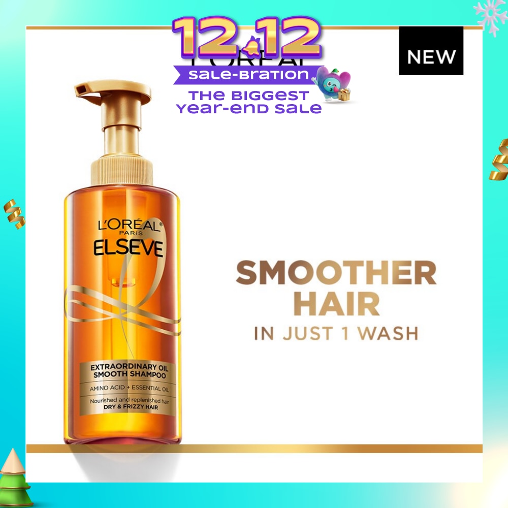 Extraordinary Oil Sublime Sleek Silicone Free  Shampoo (For Dry & Frizzy Hair) 440ml