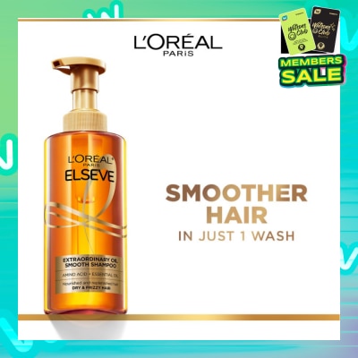L'OREAL PARIS ELSEVE Extraordinary Oil Sublime Sleek Silicone Free  Shampoo (For Dry & Frizzy Hair) 440ml