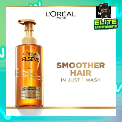 L'OREAL PARIS ELSEVE Extraordinary Oil Sublime Sleek Silicone Free  Shampoo (For Dry & Frizzy Hair) 440ml