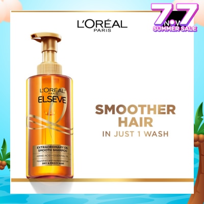 L'OREAL PARIS ELSEVE Extraordinary Oil Sublime Sleek Silicone Free  Shampoo (For Dry & Frizzy Hair) 440ml
