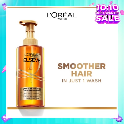 L'OREAL PARIS ELSEVE Extraordinary Oil Sublime Sleek Silicone Free  Shampoo (For Dry & Frizzy Hair) 440ml