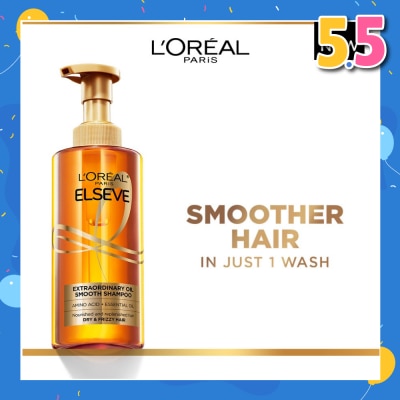 L'OREAL PARIS ELSEVE Extraordinary Oil Sublime Sleek Silicone Free  Shampoo (For Dry & Frizzy Hair) 440ml
