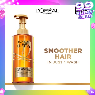 L'OREAL PARIS ELSEVE Extraordinary Oil Sublime Sleek Silicone Free  Shampoo (For Dry & Frizzy Hair) 440ml