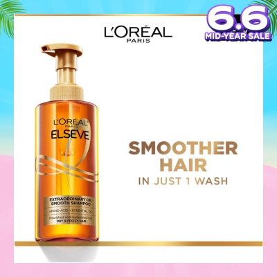 L'OREAL PARIS ELSEVE Extraordinary Oil Sublime Sleek Silicone Free  Shampoo (For Dry & Frizzy Hair) 440ml