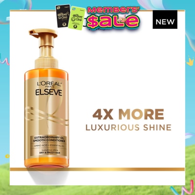 L'OREAL PARIS ELSEVE - Extraordinary Oil Sublime Sleek Nourishing Conditioner (For Dry & Frizzy Hair)  440ml