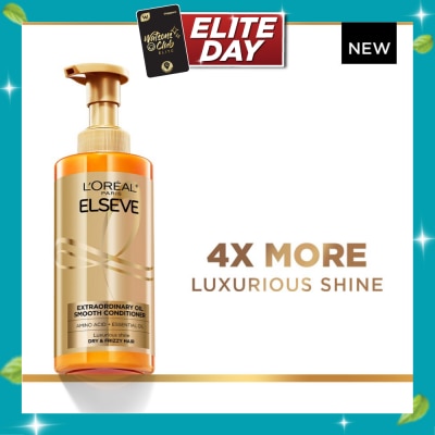 L'OREAL PARIS ELSEVE Extraordinary Oil Sublime Sleek Nourishing Conditioner (For Dry & Frizzy Hair) 440ml image