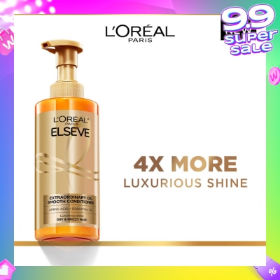 L'OREAL PARIS ELSEVE Extraordinary Oil Sublime Sleek Nourishing Conditioner (For Dry & Frizzy Hair)  440ml