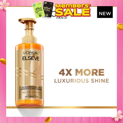 L'OREAL PARIS ELSEVE Extraordinary Oil Sublime Sleek Nourishing Conditioner (For Dry & Frizzy Hair)  440ml