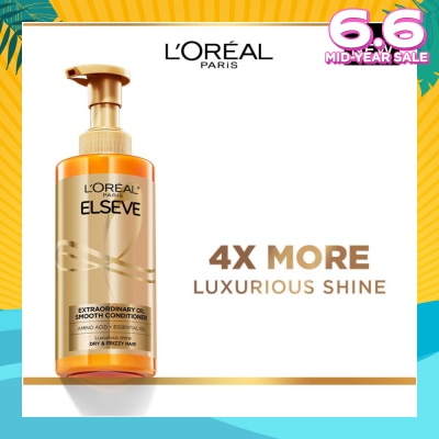 L'OREAL PARIS ELSEVE Extraordinary Oil Sublime Sleek Nourishing Conditioner (For Dry & Frizzy Hair)  440ml