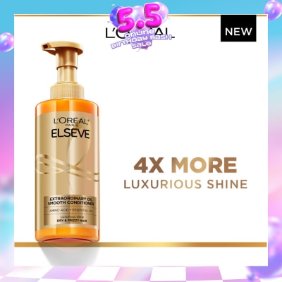 L'OREAL PARIS ELSEVE - Extraordinary Oil Sublime Sleek Nourishing Conditioner (For Dry & Frizzy Hair)  440ml