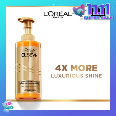 L'OREAL PARIS ELSEVE Extraordinary Oil Sublime Sleek Nourishing Conditioner (For Dry & Frizzy Hair)  440ml