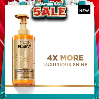 L'OREAL PARIS ELSEVE - Extraordinary Oil Sublime Sleek Nourishing Conditioner (For Dry & Frizzy Hair)  440ml