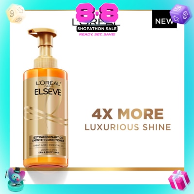 L'OREAL PARIS ELSEVE - Extraordinary Oil Sublime Sleek Nourishing Conditioner (For Dry & Frizzy Hair)  440ml