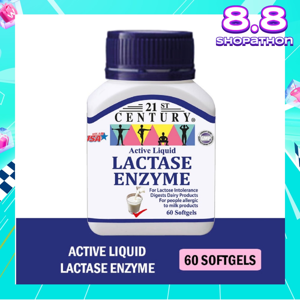 Active Liquid Lactase Enzyme 125mg (For Lactose Intolerance) 60s