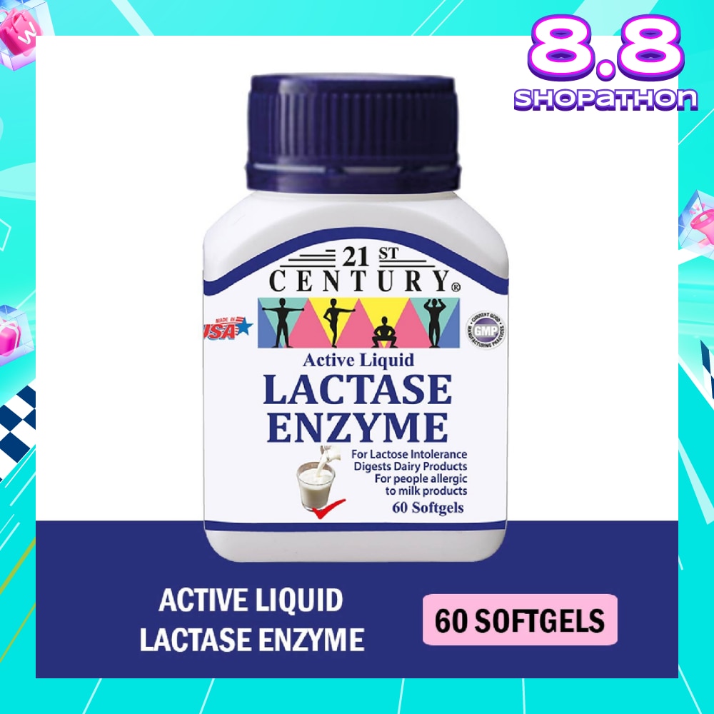 Active Liquid Lactase Enzyme 125mg (For Lactose Intolerance) 60s