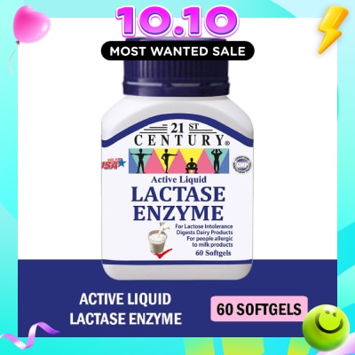 21ST CENTURY Active Liquid Lactase Enzyme 125mg (For Lactose Intolerance) 60s image