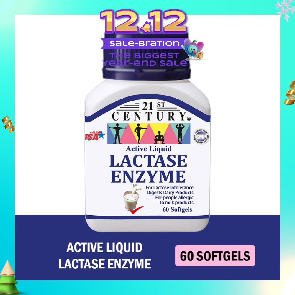 Active Liquid Lactase Enzyme 125mg (For Lactose Intolerance) 60s