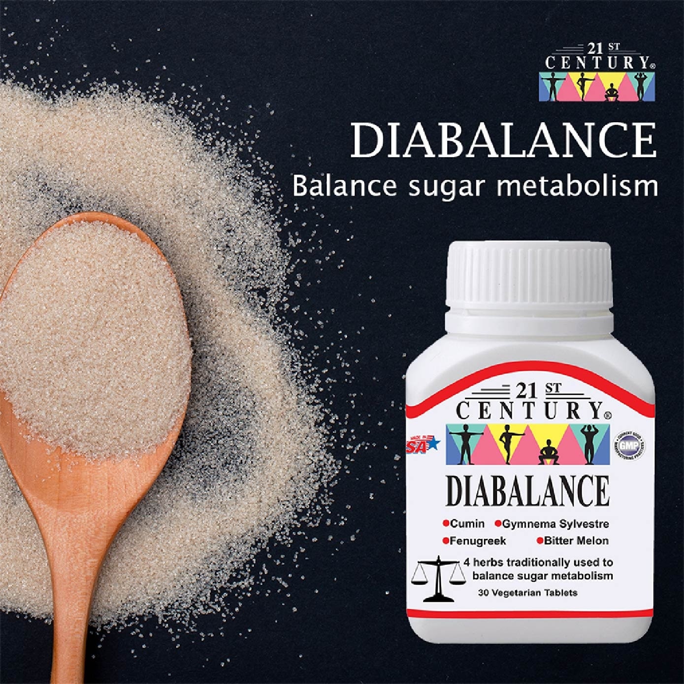 Diabalance Vegetarian Tablet (Contains 4 Herbs for Blood Sugar Support) 30s