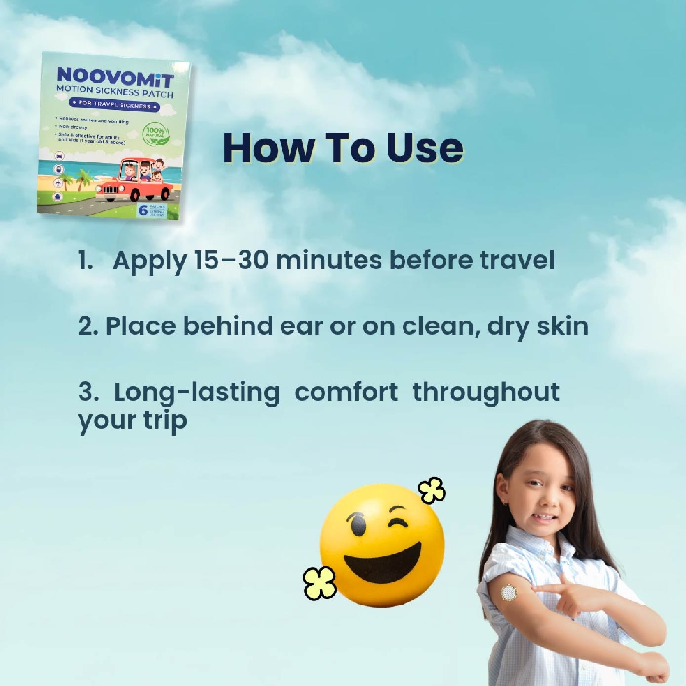 Motion Sickness Patch (Reduce Symptoms like Nausea + Vomiting) 6s