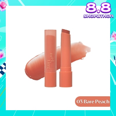 ETUDE Ginger Sugar Melting Balm 03 Bare Peach (Moisturizing & Comforting Lip Balm with a Dewy Glow) 1s