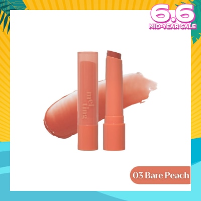 ETUDE Ginger Sugar Melting Balm 03 Bare Peach (Moisturizing & Comforting Lip Balm with a Dewy Glow) 1s