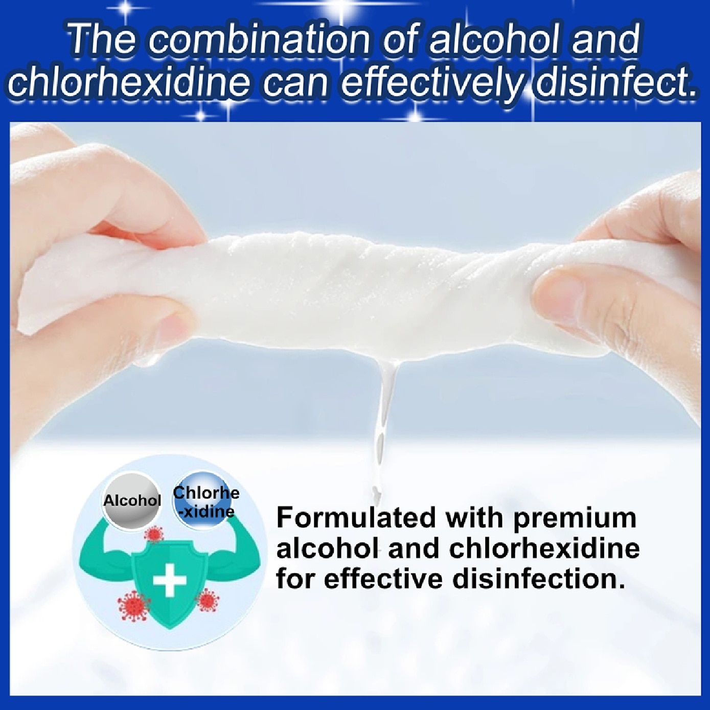 Alcohol Antibacterial Wipes 80s x 2 image