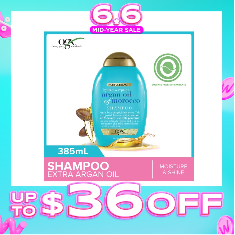 Extra Strength Argan Oil Of Morocco Shampoo (For Dry Hair Moisture And Shine) 385ml