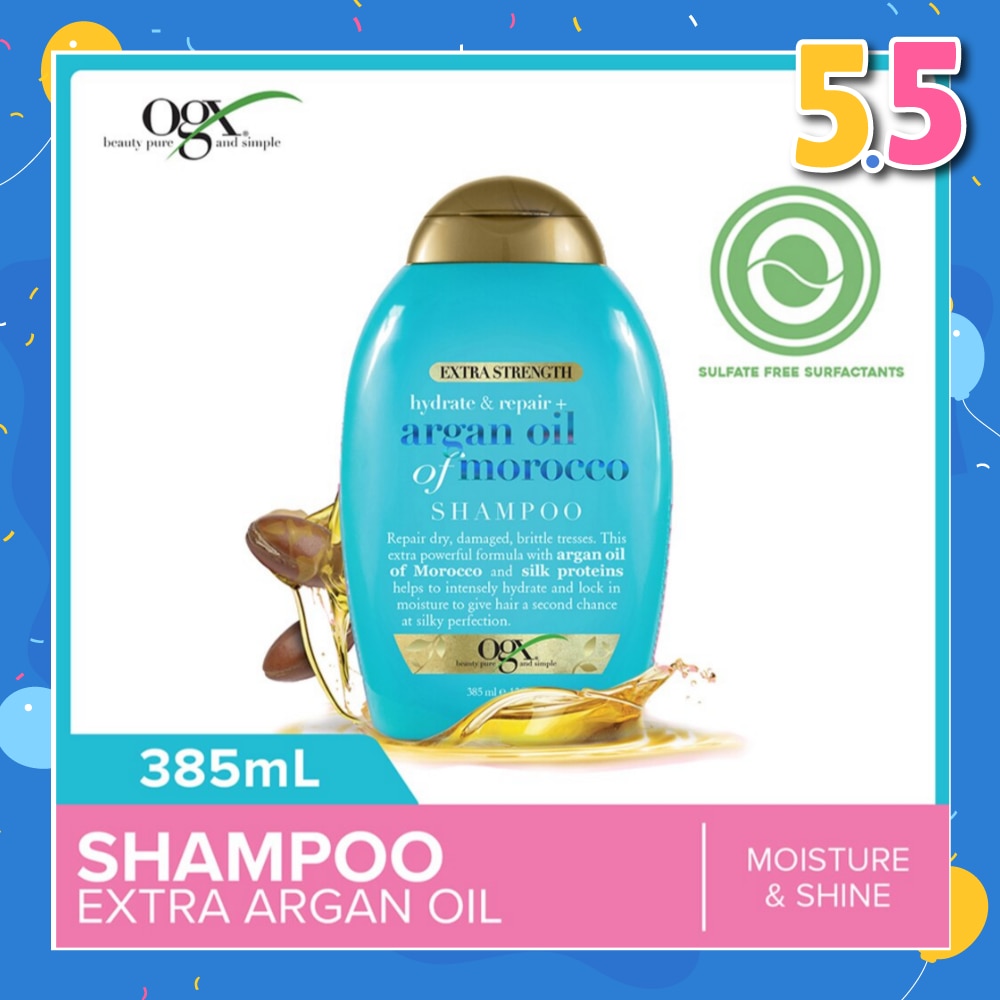 Extra Strength Argan Oil Of Morocco Shampoo (For Dry Hair Moisture And Shine) 385ml