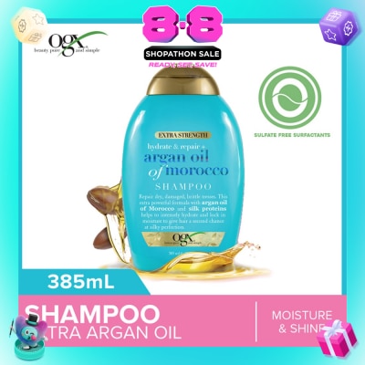 OGX - Extra Strength Argan Oil Of Morocco Shampoo (For Dry Hair Moisture And Shine) 385ml