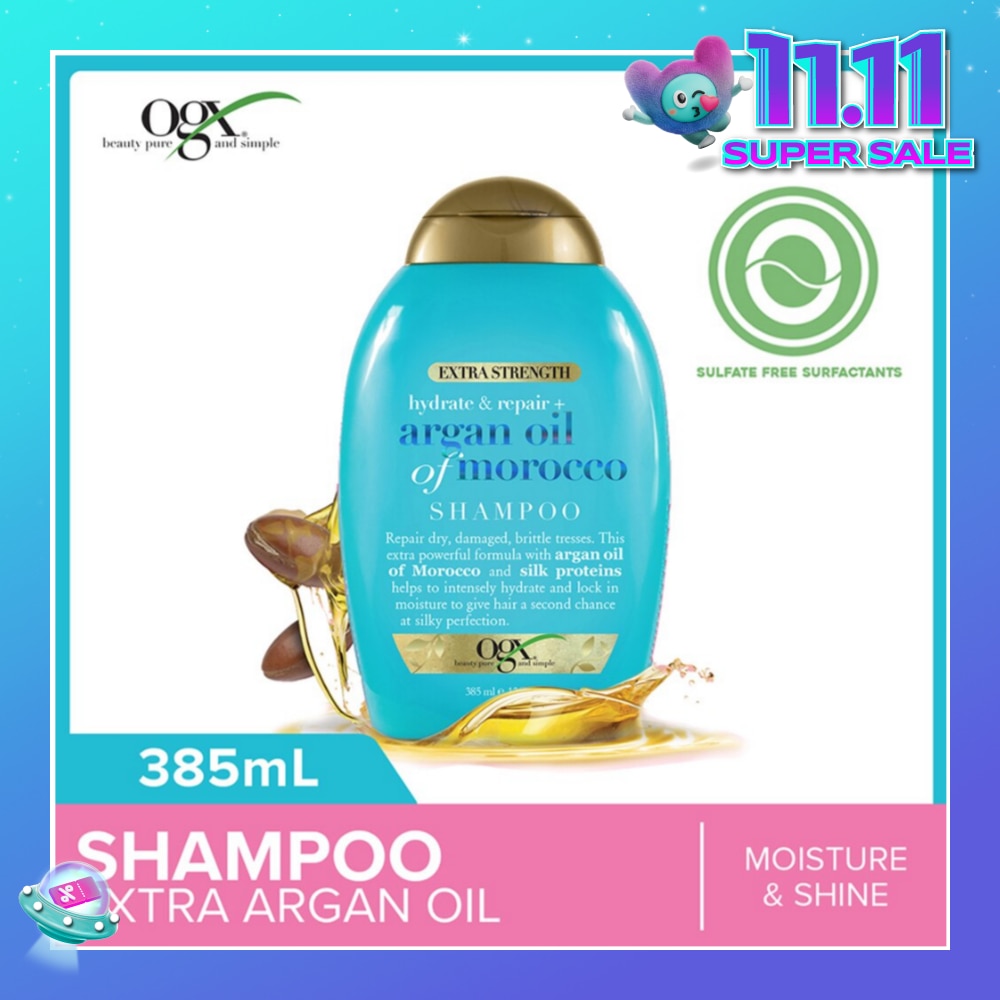 Extra Strength Argan Oil Of Morocco Shampoo (For Dry Hair Moisture And Shine) 385ml