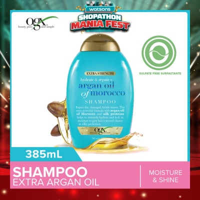 OGX - Extra Strength Argan Oil Of Morocco Shampoo (For Dry Hair Moisture And Shine) 385ml