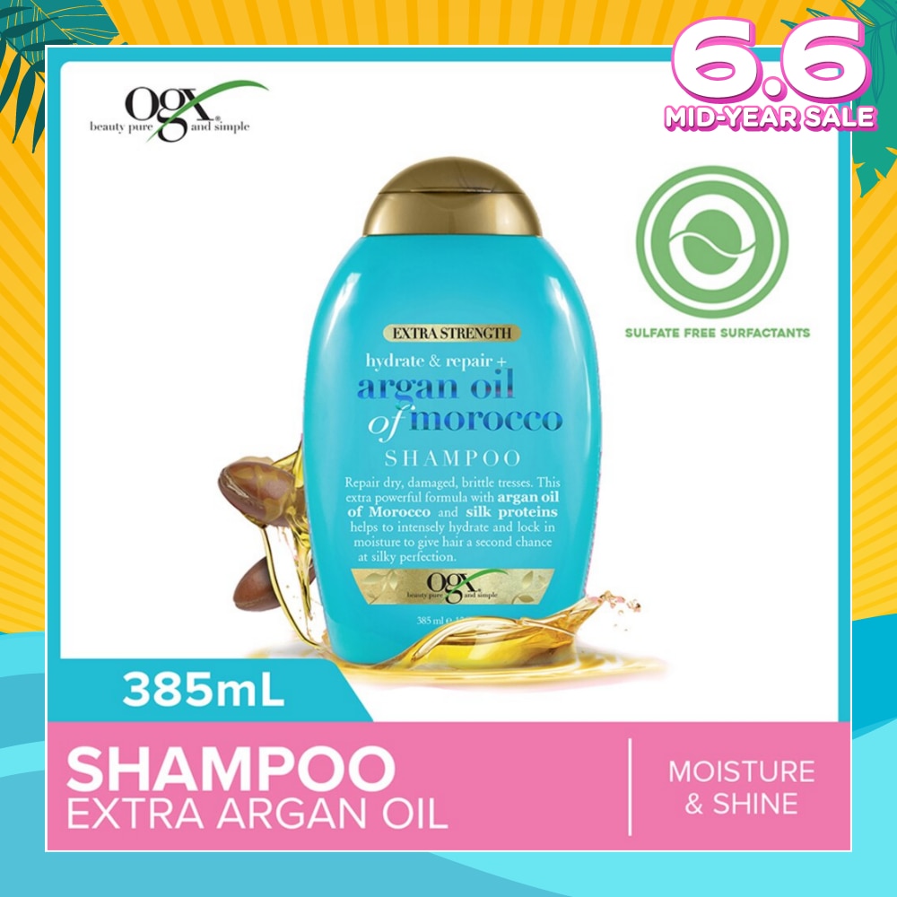 Extra Strength Argan Oil Of Morocco Shampoo (For Dry Hair Moisture And Shine) 385ml