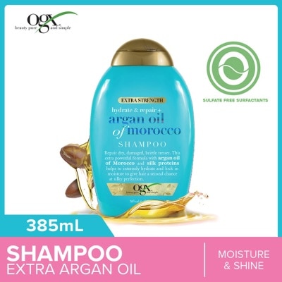 OGX Extra Strength Argan Oil Of Morocco Shampoo (For Dry Hair Moisture And Shine) 385ml