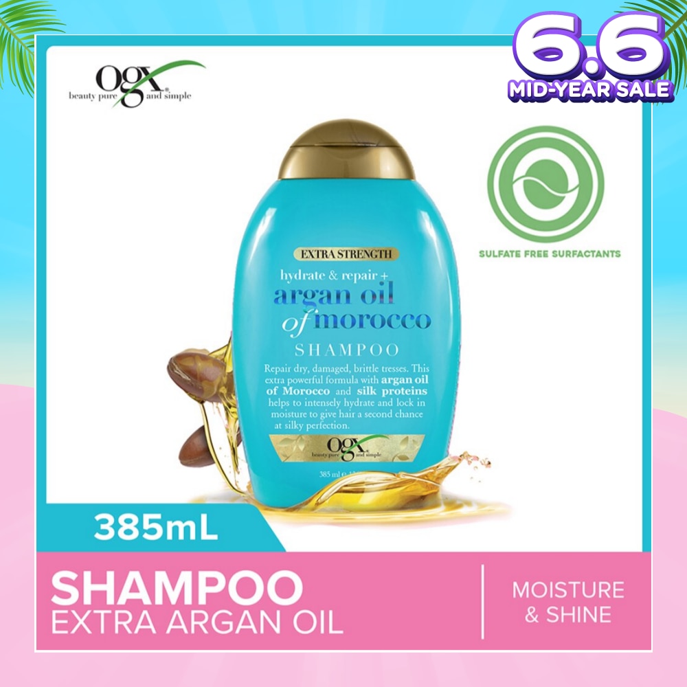 Extra Strength Argan Oil Of Morocco Shampoo (For Dry Hair Moisture And Shine) 385ml