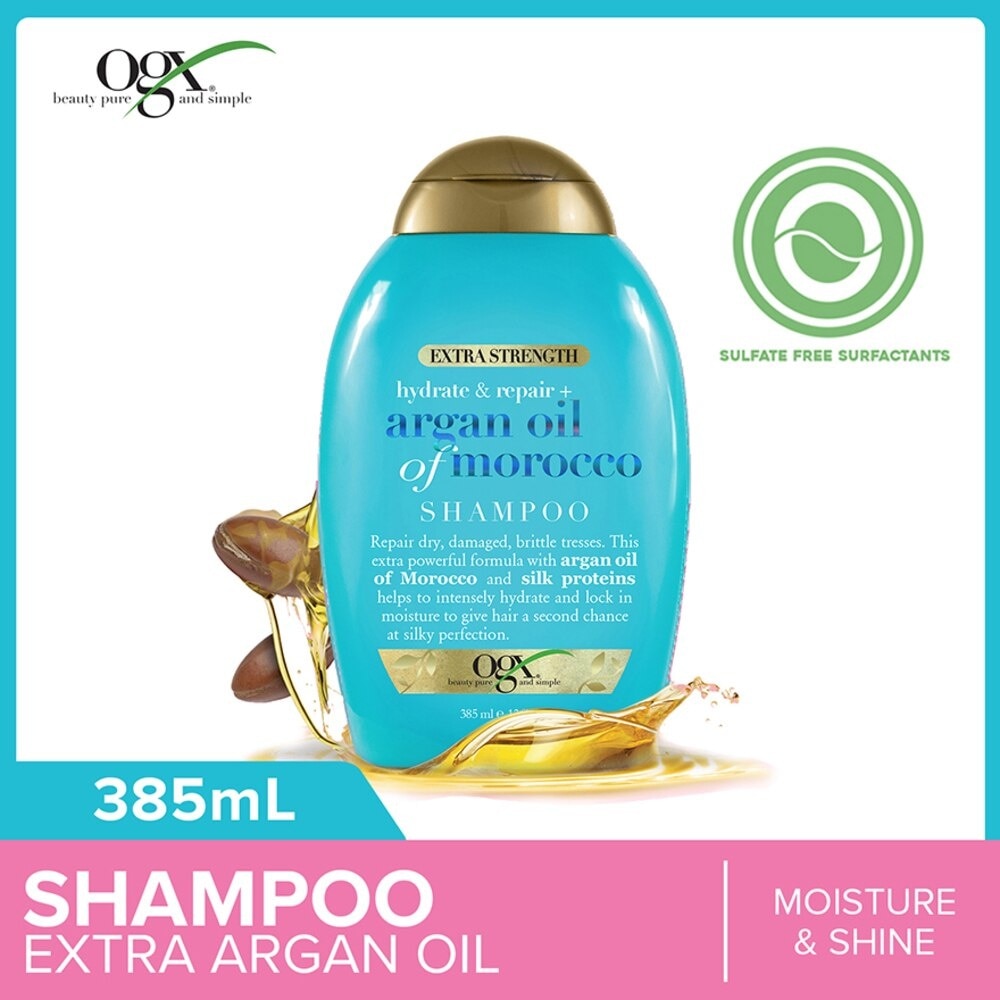 Extra Strength Argan Oil Of Morocco Shampoo (For Dry Hair Moisture And Shine) 385ml