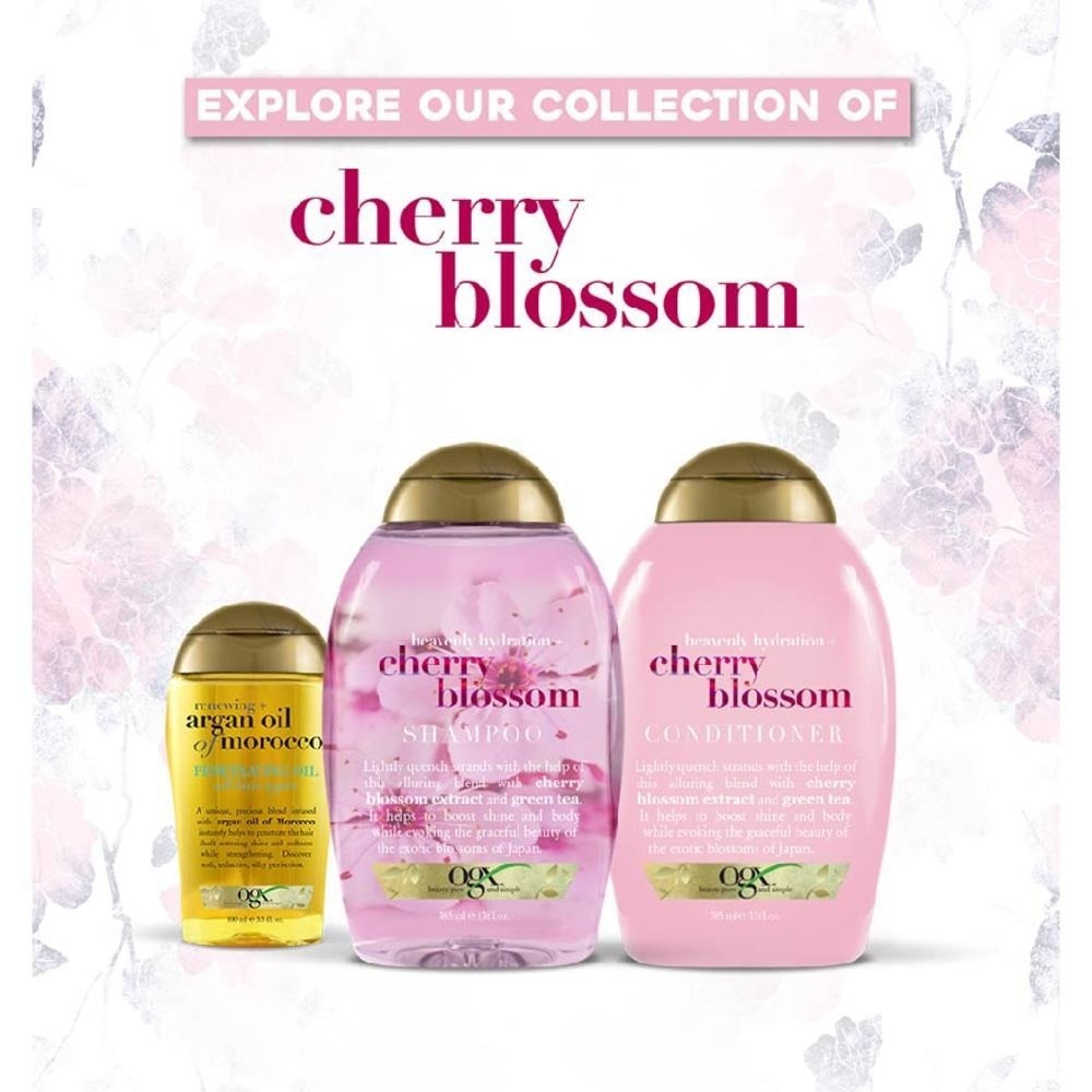 Heavenly Hydration+ Cherry Blossom Shampoo (Sulphate-Free + For Moisture & Shine Hair + Suitable For Oily Or Dry Hair) 385ml