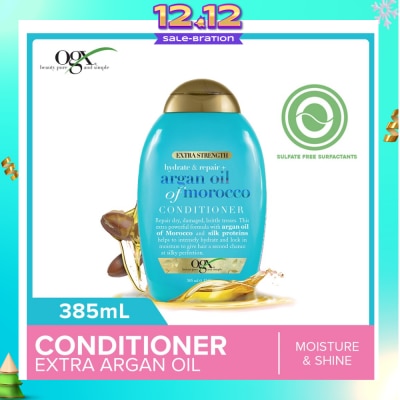 OGX Extra Strength Argan Oil Of Morocco Conditioner (For Dry Hair Moisture And Shine) 385ml