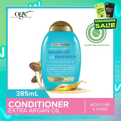 OGX Extra Strength Argan Oil Of Morocco Conditioner (For Dry Hair Moisture And Shine) 385ml